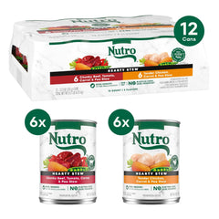 Nutro conserve ouverte montrant morceaux en sauce appétissants