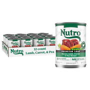 Nutro montrant face de la boîte agneau, appétence et confiance
