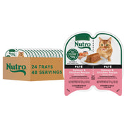 Nutro paquet avant montrant recette saumon et poulet pour repas équilibré