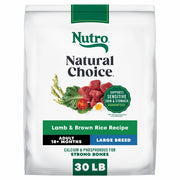 Nutro sachet 30 lb face montrant la marque et l’avantage nutritionnel