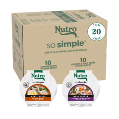 Nutro boîte avant de l'emballage montrant la marque et l'appétence