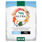 Nutro Ultra emballage avant montrant la recette et bénéfice gestion du poids
