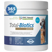 NWC Naturals emballage Total-Biotics montrant portion et bénéfice digestif