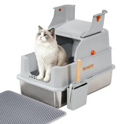 Nxwjoy vue avant du bac gris montrant design et ouverture pratique