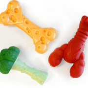 Nylabone vue avant du lot montrant les trois jouets et bénéfice durabilité