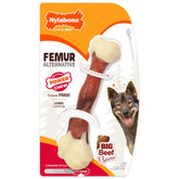 Nylabone femur emballage visible, choix durable pour mâcheurs puissants