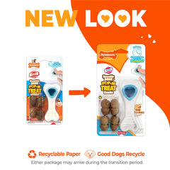 Nylabone griffes Pop-In avec friandise visible pour récompense prolongée