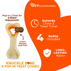 Chien X-Small utilisant Nylabone montrant occupation et satisfaction