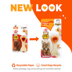 Nylabone gros plan sur la texture montrant robustesse et nettoyage dentaire