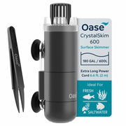 OASE CrystalSkim 600 face avant montrant l’entrée de surface, efficacité visible