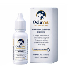 OcluVet emballage avant 16 mL montrant la présentation et l'avantage de dosage précis