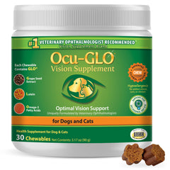 Ocu-GLO emballage avant montrant informations produit et bénéfices visuels