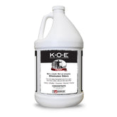 Odorcide KOE Frost flacon 128 oz montrant l'étiquette et l'emballage, efficacité professionnelle