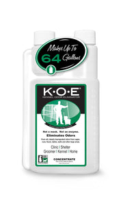 Odorcide Thornell KOE flacon avant montrant la bouteille et l'usage sûr