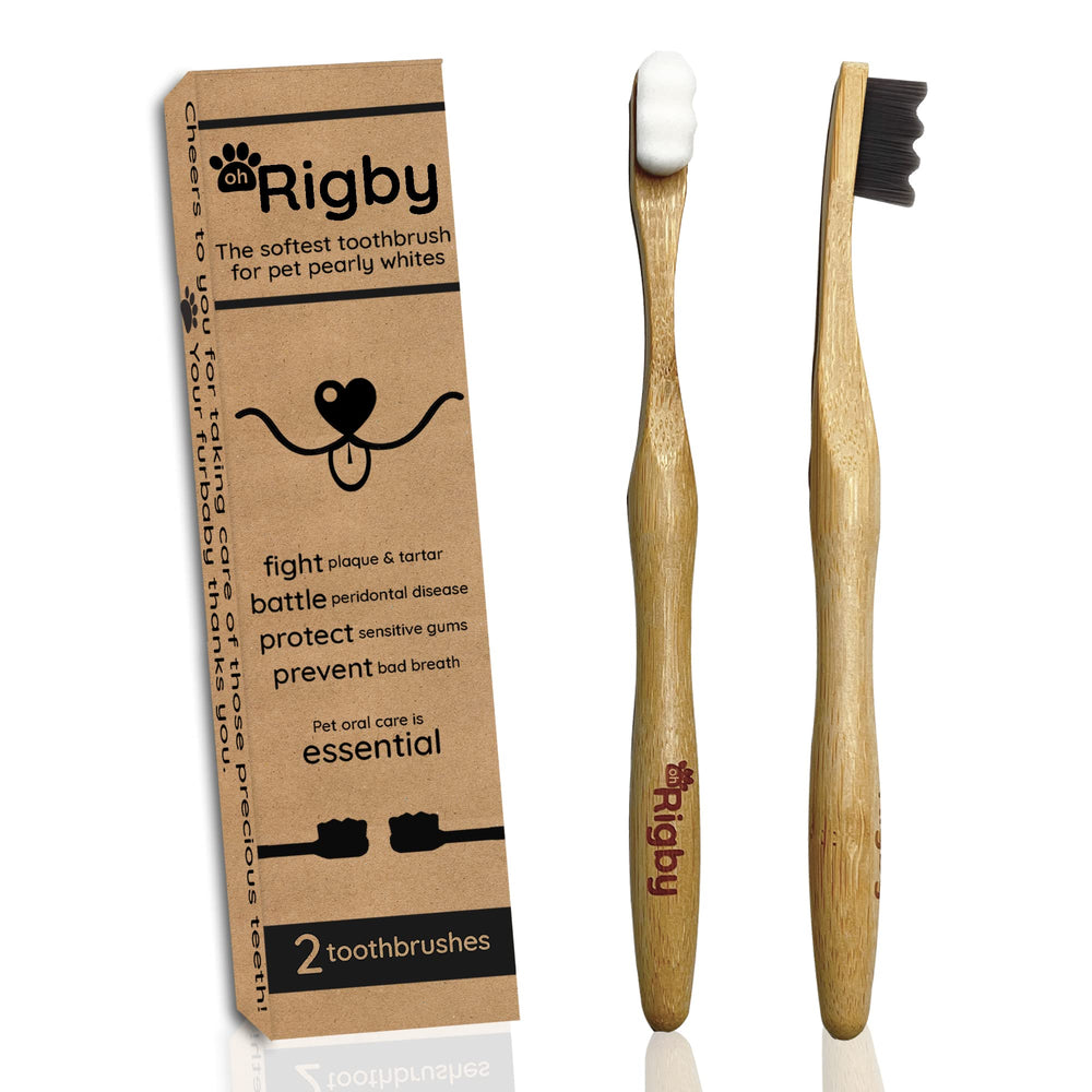 OH RIGBY face du paquet et brosse en bambou bénéfice durable