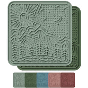 OHMO tapis plat face avant montrant design nature et apaisement visuel