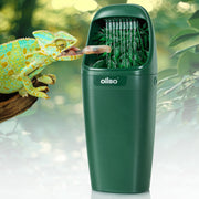 Oiibo fontaine face terrarium montrant distribution d'eau pratique