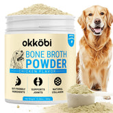 OKKÖBI flacon de poudre de poulet montrant l’emballage et la praticité