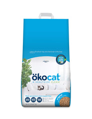 ÖKOCAT emballage avant montrant sac en papier recyclable, facilite le transport