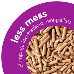 ÖKOCAT texture des pellets de bois illustrant absorption rapide