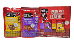 Ol' Roy devanture du pack montrant les deux saveurs et praticité