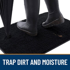 OLANLY gros plan chenille dense offrant absorption supérieure