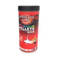 Omega One gros plan sur granulé 2 mm montrant texture et qualité