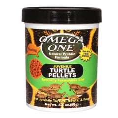 Omega One emballage avant montrant pellets flottants et nutrition pour croissance