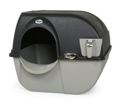 Omega Paw face avant de la caisse avec design noir et bénéfice propreté