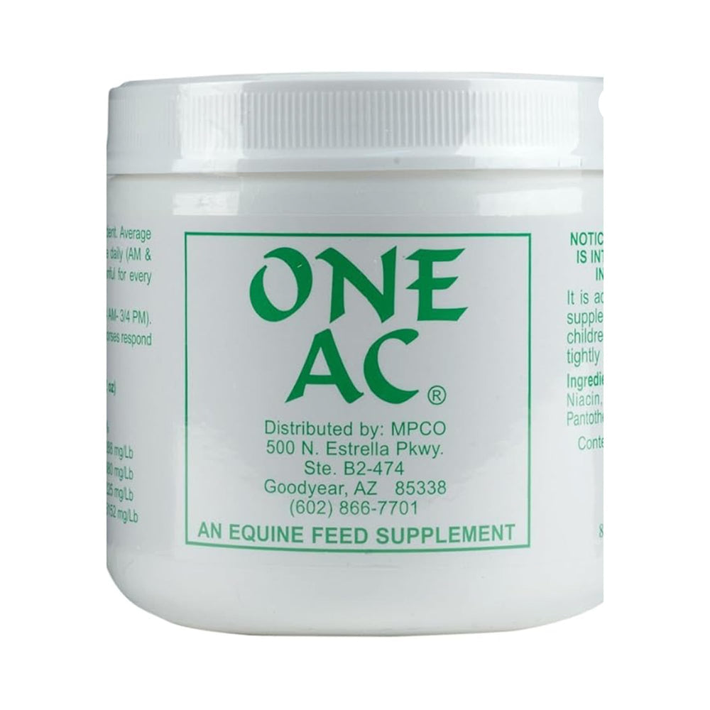 ONE AC pot 200 g montrant l'étiquette et usage pratique pour soutenir la sudation