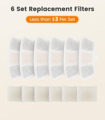 oneisall filtre inséré dans la fontaine illustrant installation facile et débit optimal