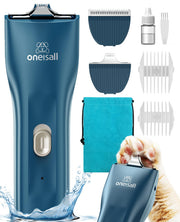 oneisall tondeuse face avant montrant commandes et ergonomie pour coupe précise