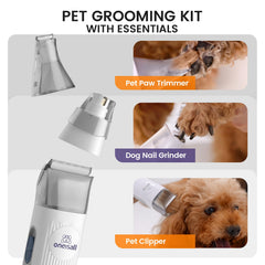 oneisall tondeuse utilisée sur chien calme pour une coupe sans poils volants