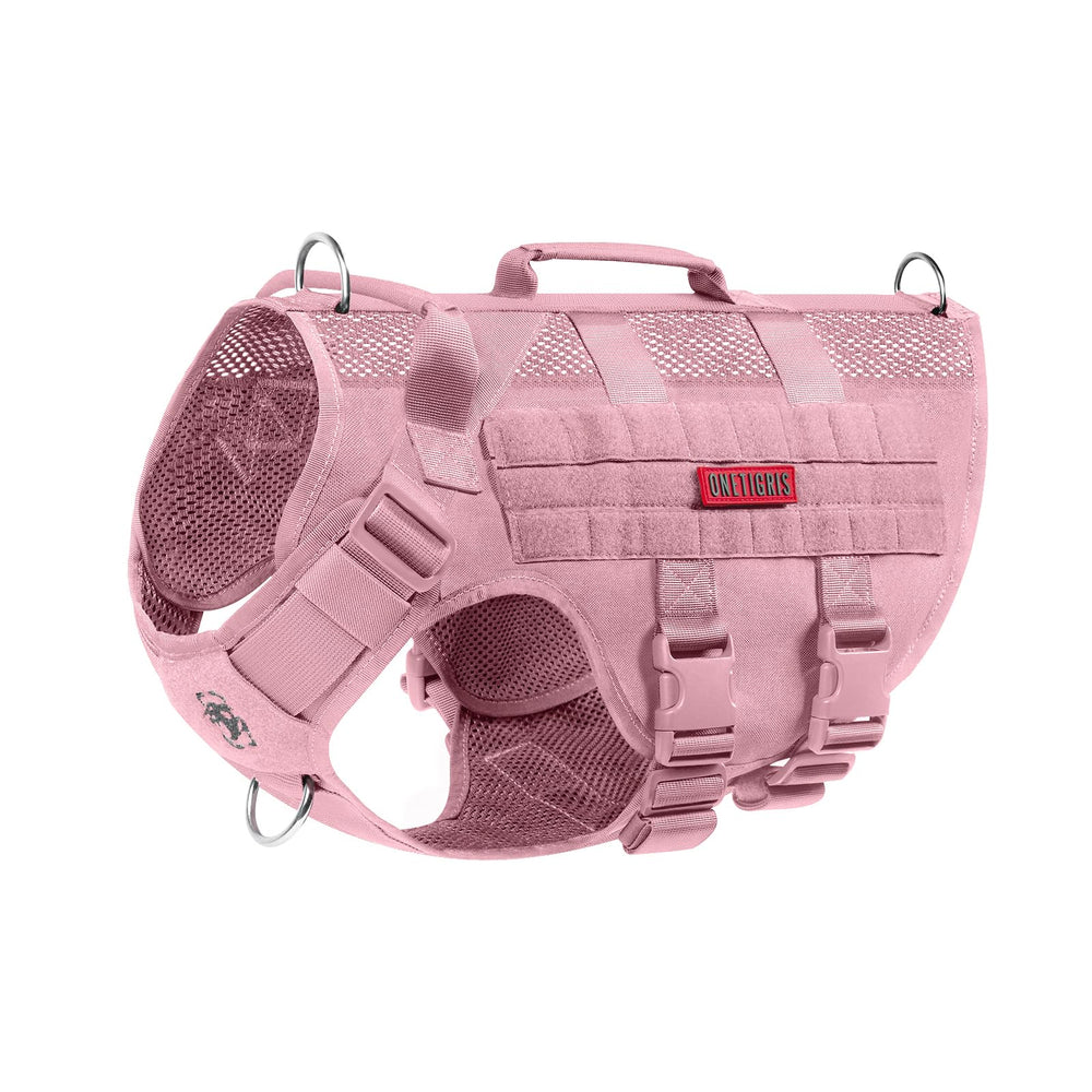 OneTigris harnais rose face avant montrant confort et maintien