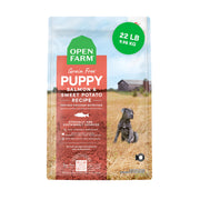 Open Farm emballage 22 lb montrant la marque et les bénéfices nutritionnels