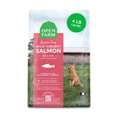 Open Farm emballage face montrant le sac et la traçabilité