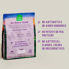 Open Farm gros plan des croquettes textures appétissantes et digestibles