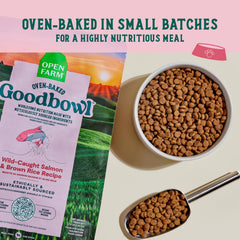 Open Farm gros plan du kibble montrant texture et digestibilité améliorée