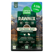 Open Farm sac Open Prairie face montrant l'emballage et bénéfice traçabilité