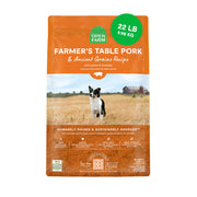 Open Farm sac de 22 lb face visible montrant l'étiquette et la traçabilité