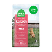 Open Farm sac 8 lb face montrant packaging et traçabilité