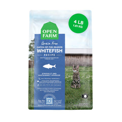 Open Farm sac face avant montrant l'emballage et la promesse nutritive