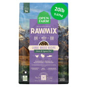 Open Farm sachet face avant montrant l'emballage et bénéfice clarté d'information