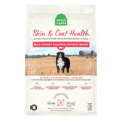Open Farm sac 22 lb face avant montrant l'étiquette claire et traçabilité