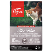 ORIJEN sac avant montrant marque et format 4 lb pour conservation optimale