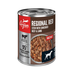 ORIJEN gros plan sur morceaux de viande pour haute teneur en protéines