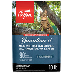 ORIJEN sac face avant montrant la recette et bénéfice nutritionnel élevé
