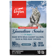 ORIJEN sachet de Guardian Senior montrant l’emballage et informations utiles