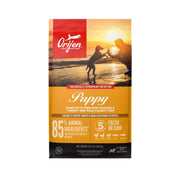 ORIJEN sac face avant montrant formulation Puppy et bénéfice nutritionnel
