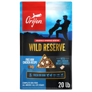 ORIJEN sachet devant mettant en valeur recette Poulet Free-Run et qualité